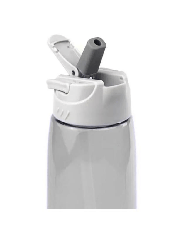 Bear & Dear Tritan Oynar Tutacaklı Gri Şeffaf Plastik Matara 750 ML - MT0005