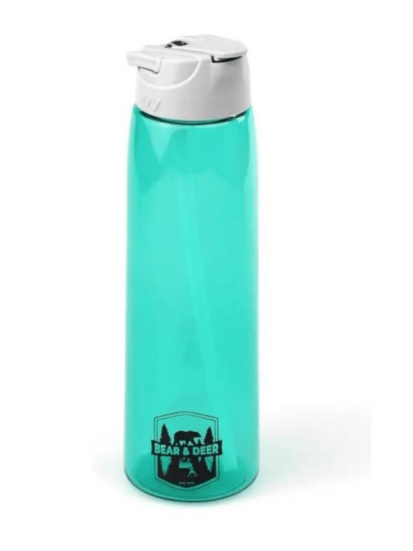 Bear & Dear Tritan Oynar Tutacaklı Pastel Yeşil Şeffaf Plastik Matara 750 ML - MT0005