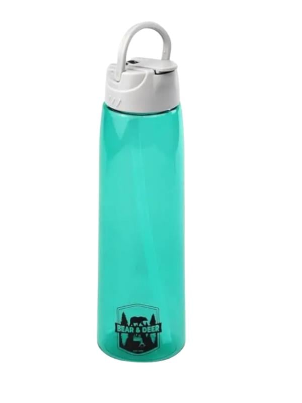 Bear & Dear Tritan Oynar Tutacaklı Pastel Yeşil Şeffaf Plastik Matara 750 ML - MT0005