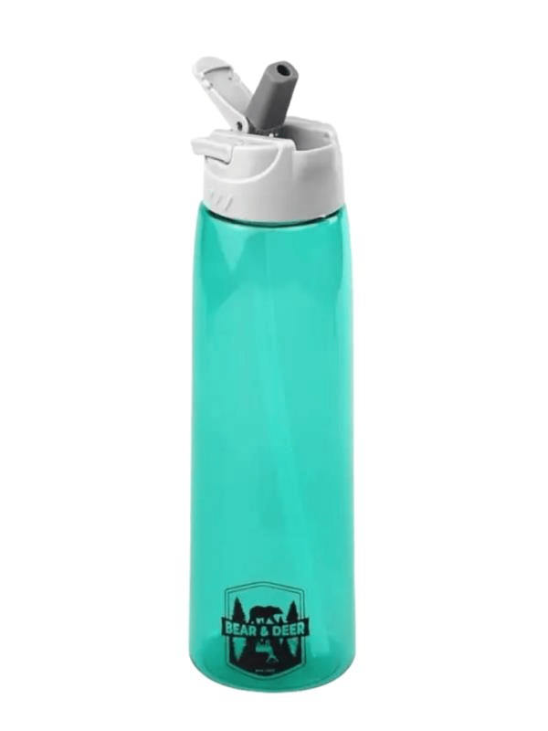 Bear & Dear Tritan Oynar Tutacaklı Pastel Yeşil Şeffaf Plastik Matara 750 ML - MT0005