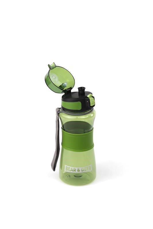 Bear&Deer Detoks Filtreli Şeffaf Koyu Yeşil Plastik Matara 700 Ml - MT0029-02