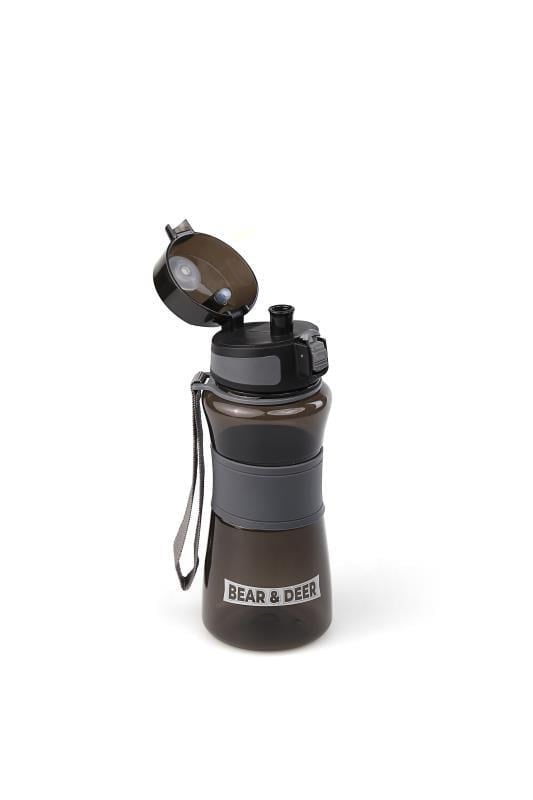 Bear&Deer Detoks Filtreli Şeffaf Siyah Plastik Matara 700 Ml - MT0029-01