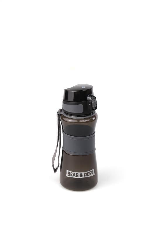 Bear&Deer Detoks Filtreli Şeffaf Siyah Plastik Matara 700 Ml - MT0029-01