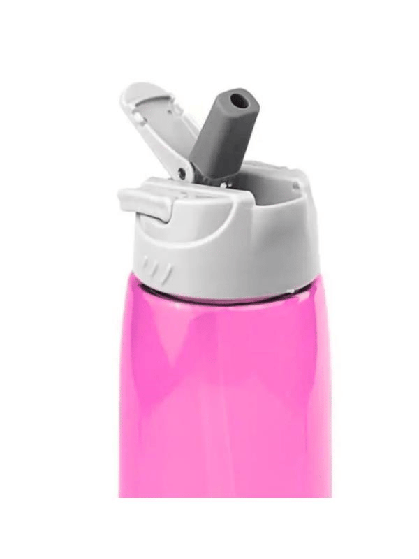Bear&Deer Tritan Oynar Tutacaklı Pembe Şeffaf Plastik Matara 750 ML - MT0005