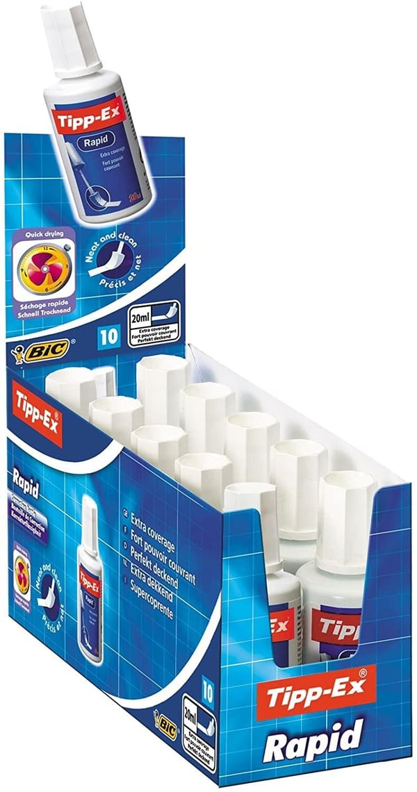 Bic Tıpp-Ex Rapıd Sıvı Silici (10 'Lu Kutu)