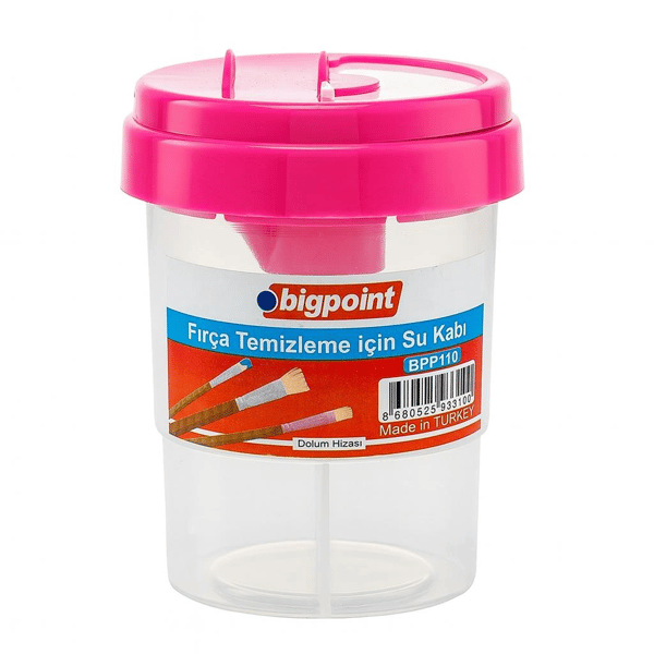 Bigpoint Fırça Yıkama Su Kabı - Pembe- BPP110