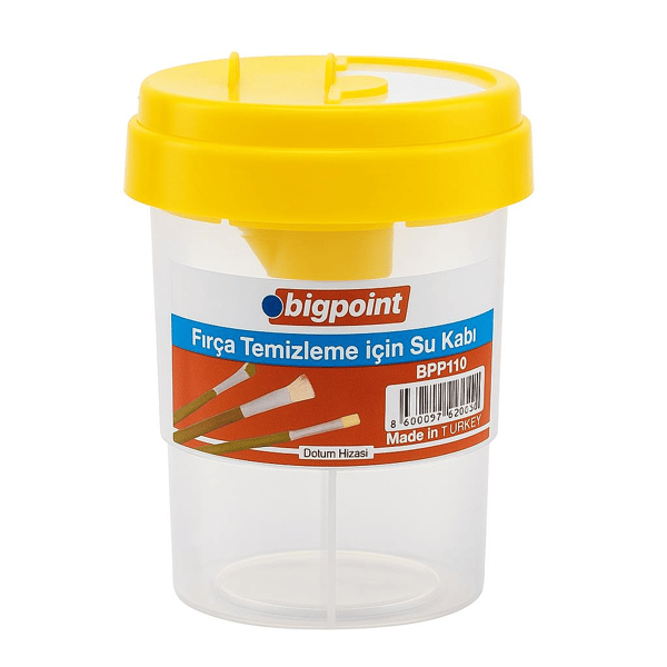Bigpoint Fırça Yıkama Su Kabı - Sarı - BPP110