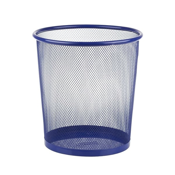 Bigpoint Metal Perfore Çöp Kovası Orta Boy Mavi – BP409-35