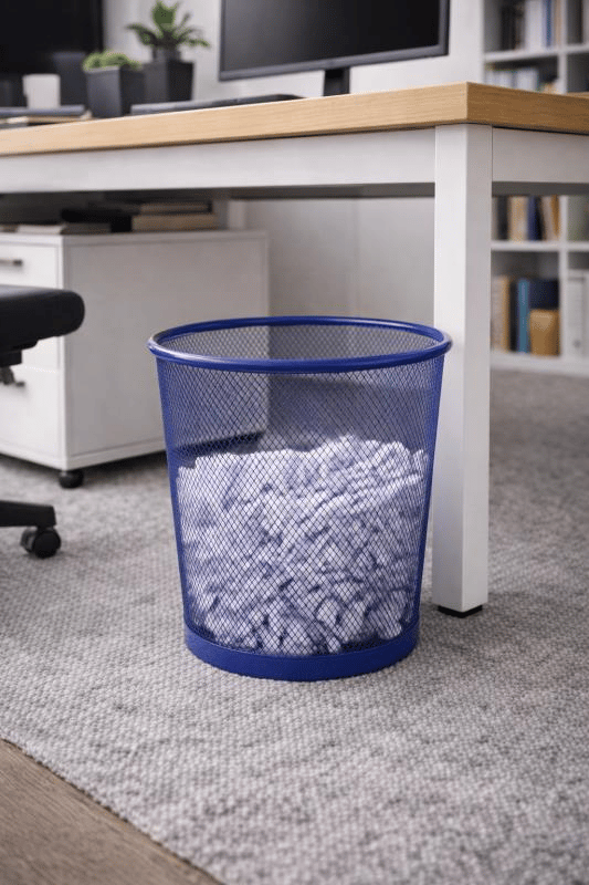Bigpoint Metal Perfore Çöp Kovası Orta Boy Mavi – BP409-35