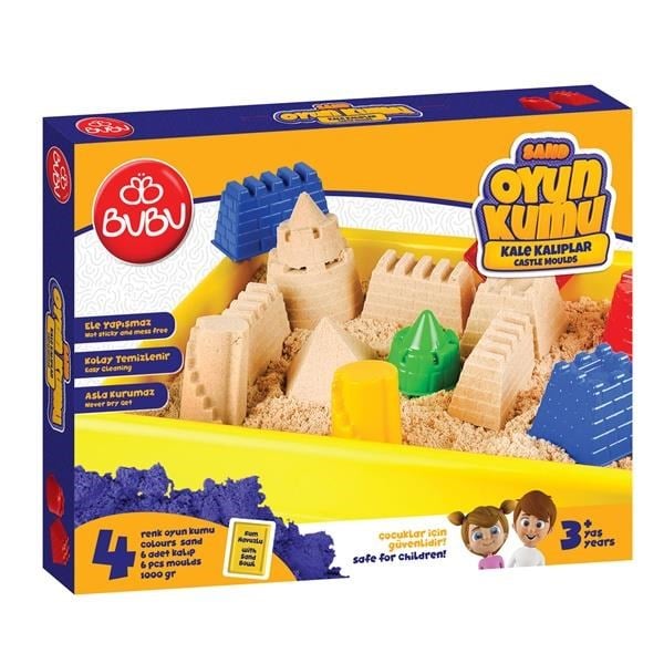 Bu-Bu Oyun Kumu Büyük Havuzlu Kale Kalıplar 1000 Gr - BUBU-KU0051