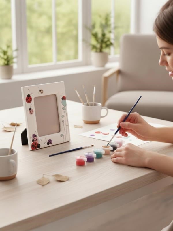 Bu-Bu Porselen Boyama Seti Uğurböceği – Çocuklar İçin Eğitici Sanat Etkinliği