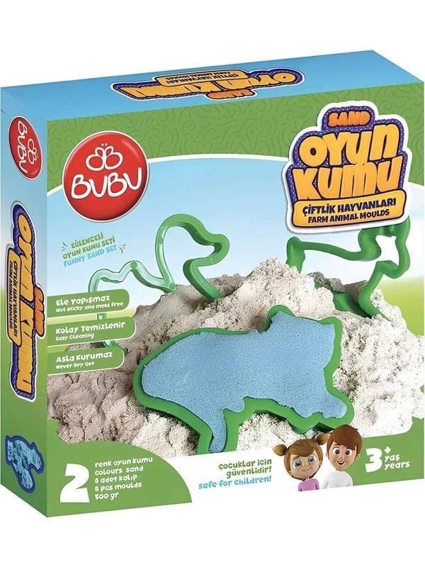 Bubu Oyun Kumu Ve Çiftlik Hayvanları Kalıplı Set 500 Gr. - Ku0058