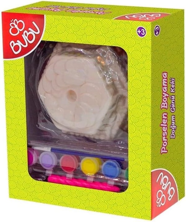 BuBu Porselen Boyama Doğum Günü Keki BUBU-PB0017