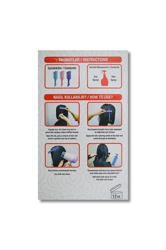 BuBu Saç Boyama Tarağı 3'lü Blister BUBU-SK0002
