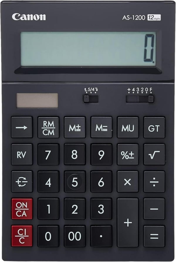 Canon AS-1200 12 Haneli Masaüstü Hesap Makinesi 