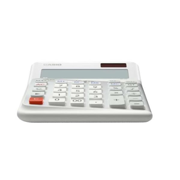 Casio DE-12E-WE 12 Haneli Beyaz Masaüstü Hesap Makinesi