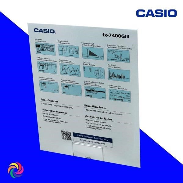 Casio FX-7400GIII-W-DT Grafik Çizen Bilimsel Hesap Makinesi