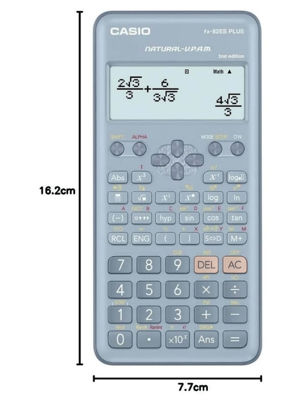 Casio FX-82ES Plus Mavi Bilimsel Fonksiyonlu Hesap Makinesi