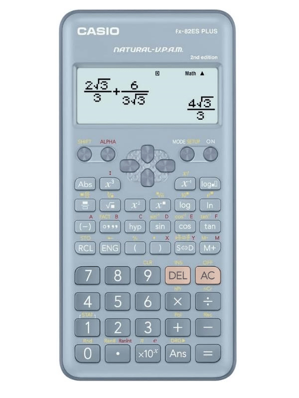 Casio FX-82ES Plus Mavi Bilimsel Fonksiyonlu Hesap Makinesi