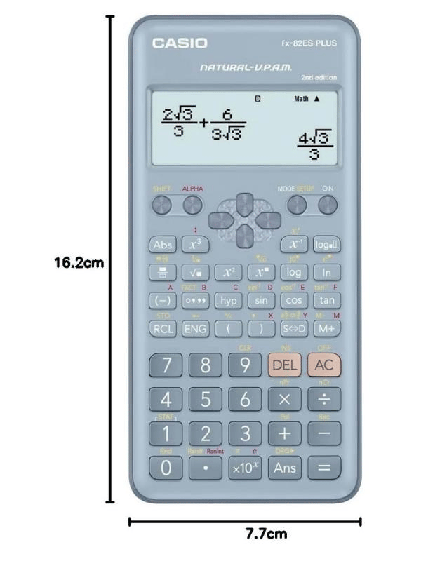 Casio FX-82ES Plus Mavi Bilimsel Fonksiyonlu Hesap Makinesi