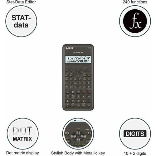Casio FX-82MS 2. Versiyon Bilimsel Fonksiyonlu Hesap Makinesi