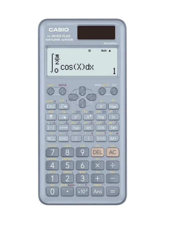 Casio FX-991ES PLUS 2nd Edition Bilimsel Hesap Makinesi – 417 Fonksiyonlu, Güneş Enerjili ve Pil Destekli - Mavi