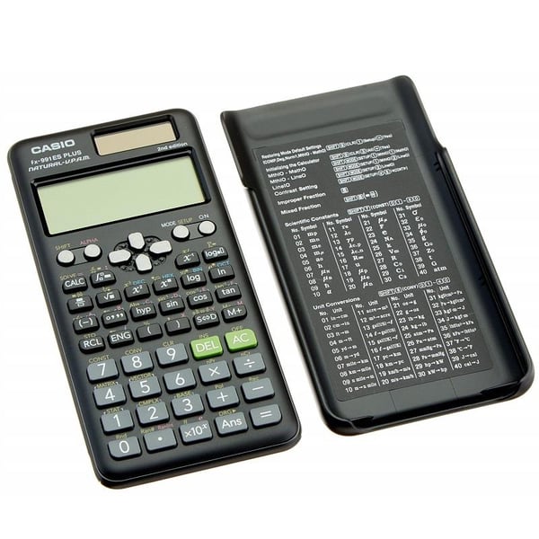 Casio FX-991ES PLUS 2nd Edition Bilimsel Hesap Makinesi – 417 Fonksiyonlu, Güneş Enerjili ve Pil Destekli - Siyah