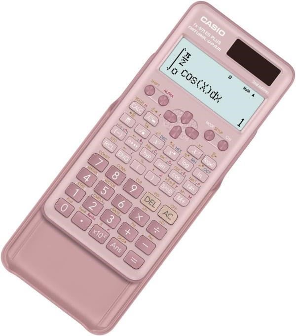 Casio FX-991ES PLUS PK Pembe Bilimsel Hesap Makinesi – 540 Fonksiyonlu, Güneş Enerjili ve Pil Destekli - Pembe