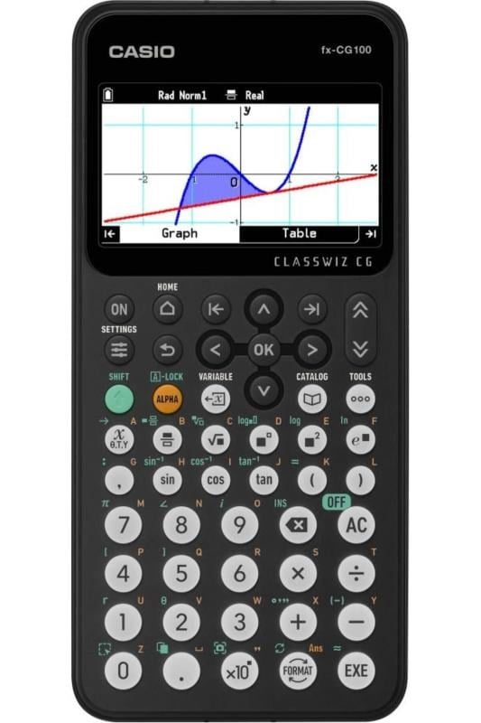 Casio FX-CG100 Bilimsel Grafik Hesap Makinesi – Renkli Ekranlı, Gelişmiş Grafik ve Analiz Özellikli