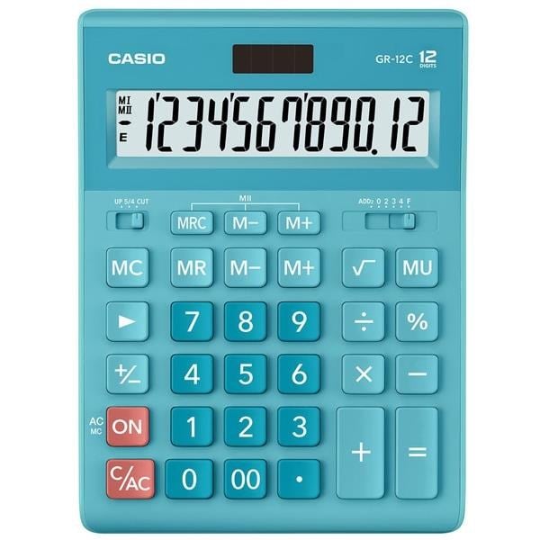 Casio Gr-12C-Lb 12 Mavi 12 Hane Masa Üstü Hesap Makinesi