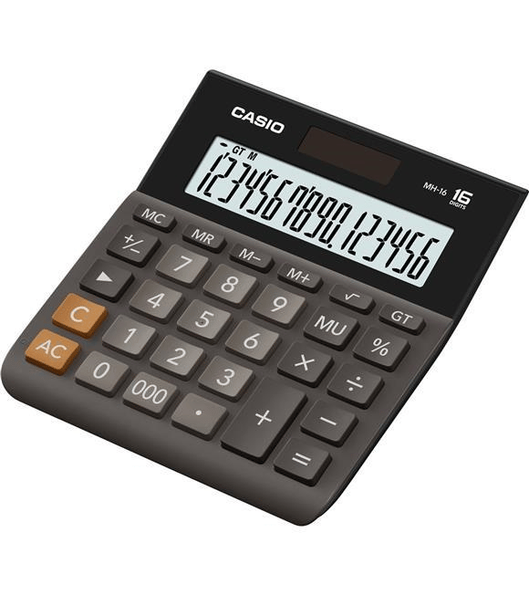 Casio MH-16 -BK Haneli Masaüstü Hesap Makinesi