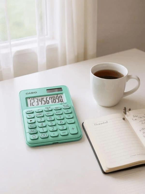 Casio MS-7UC-GN 10 Hane Yeşil Masa Üstü Hesap Makinesi