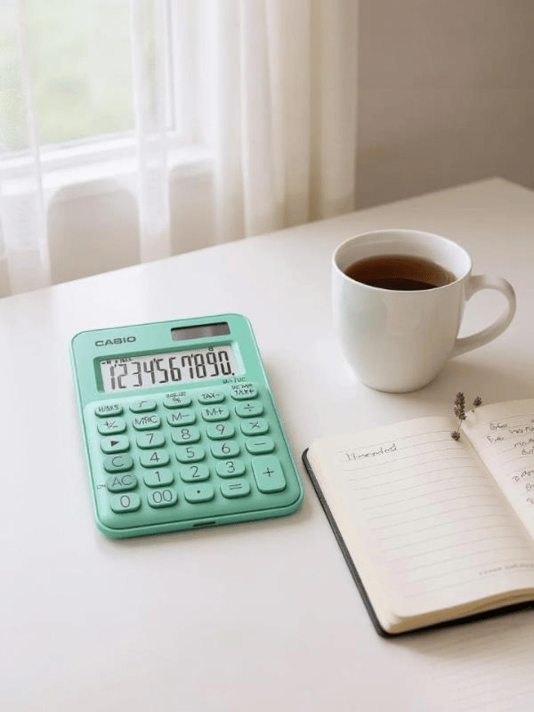 Casio MS-7UC-GN 10 Hane Yeşil Masa Üstü Hesap Makinesi
