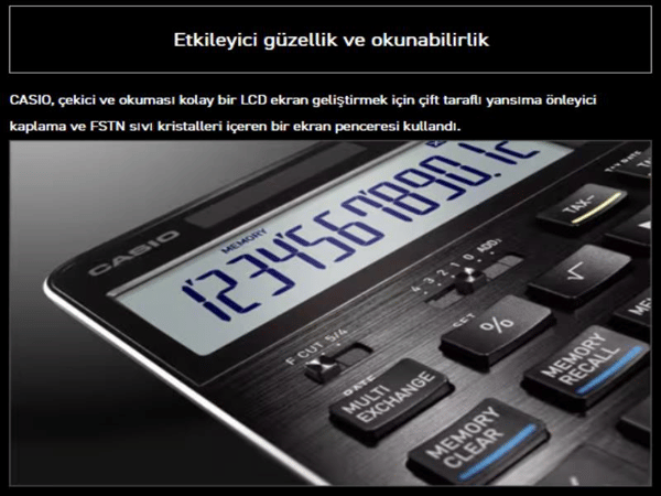 Casio S100X-BK-DJ Profesyonel 12 Hane Masa Üstü Hesap Makinesi