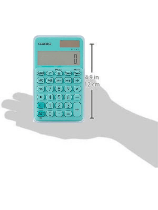 Casio SL-310UC-GN Cep Tipi 10 Hane Yeşil Hesap Makinesi