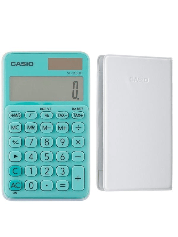 Casio SL-310UC-GN Cep Tipi 10 Hane Yeşil Hesap Makinesi