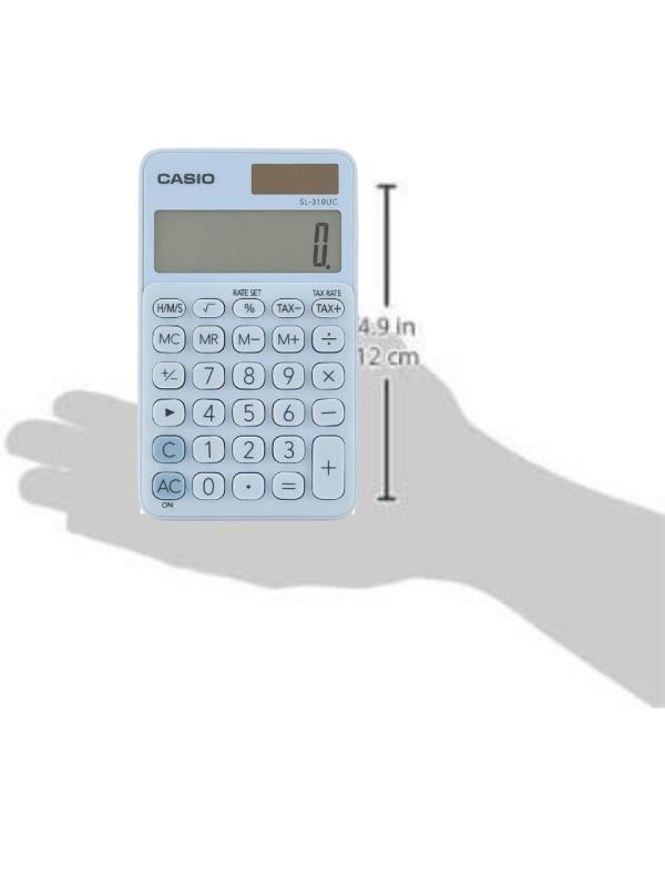 Casio SL-310UC-LB Cep Tipi 10 Hane Açık Mavi Hesap Makinesi