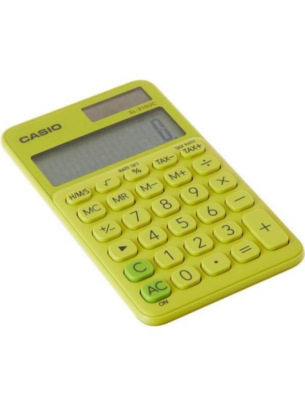 Casio SL-310UC-YG Cep Tipi 10 Hane Çim Yeşili Hesap Makinesi