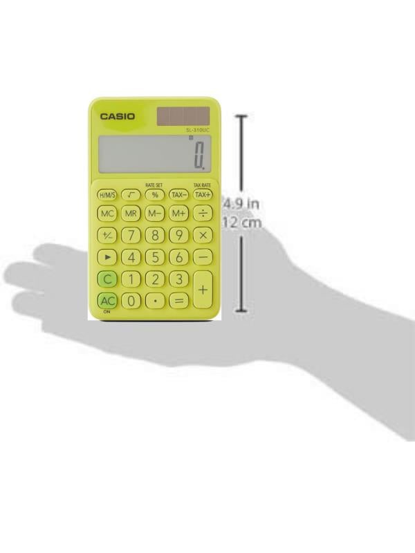Casio SL-310UC-YG Cep Tipi 10 Hane Çim Yeşili Hesap Makinesi