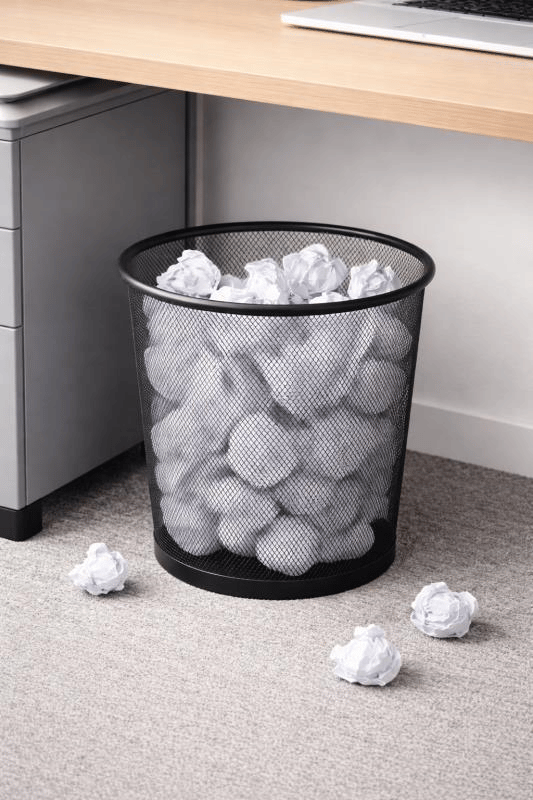 Cassa 8940 File Çöp Sepeti 10 Litre Siyah