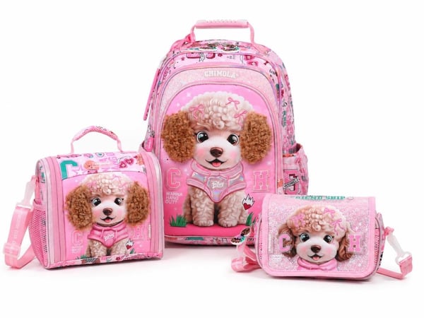 Chimola Poodle 3'lü Okul Çanta Seti | 16