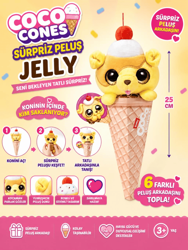 Coco Cones Sürpriz Peluş Jelly
