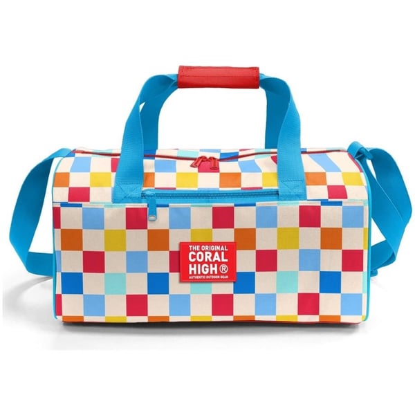 Coral High Çok Renkli Dama Desenli Spor Çantası 27546