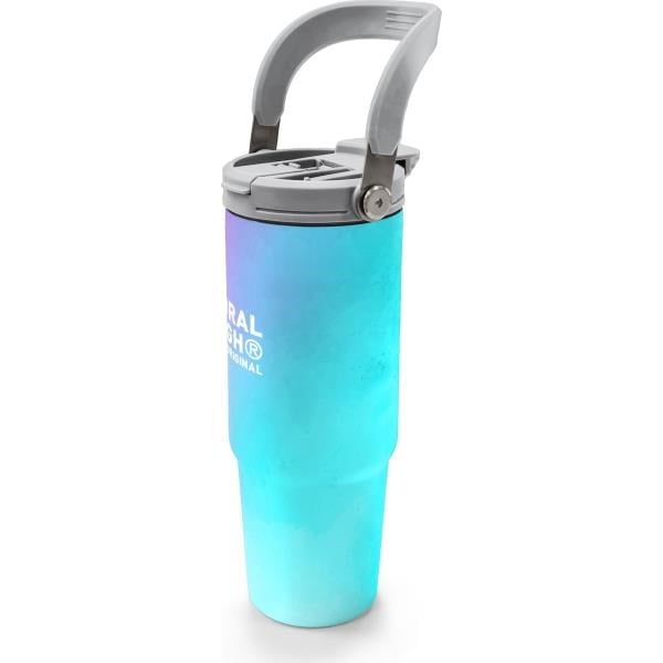Coral High Çok Renkli Desenli Pipetli ve Direkt İçim Çelik Termos 900 ml 38737
