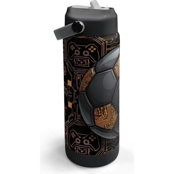 Coral High Futbol Desenli Katlanır Ağızlıklı Çelik Termos 650 ml 38317