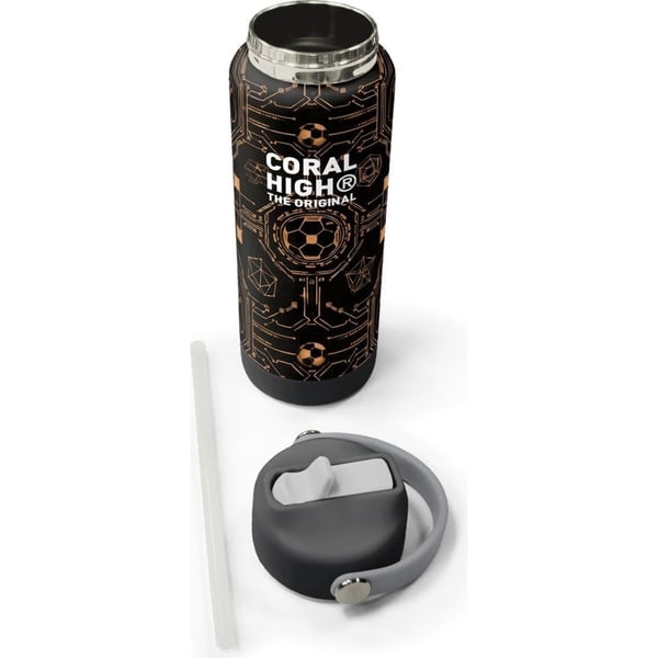 Coral High Futbol Desenli Katlanır Ağızlıklı Çelik Termos 650 ml 38317