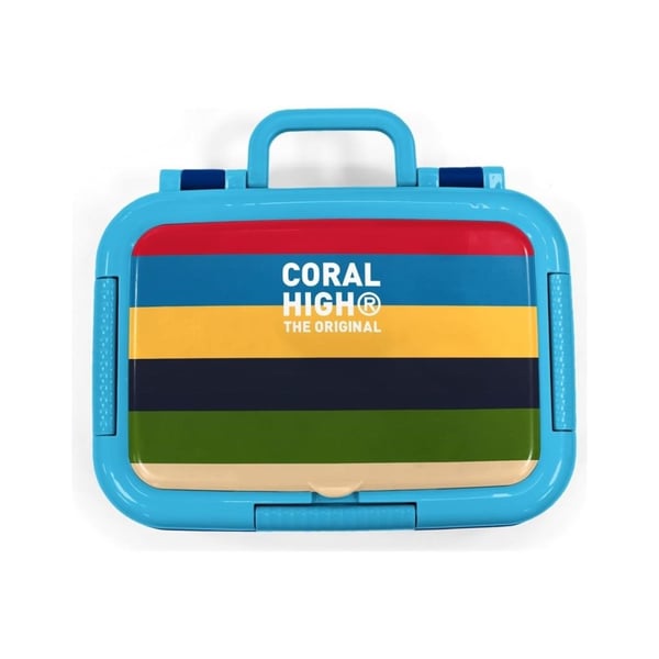 Coral High Kids Çok Renkli Çizgi Desenli Paslanmaz Çelik Beslenme Kabı 39112