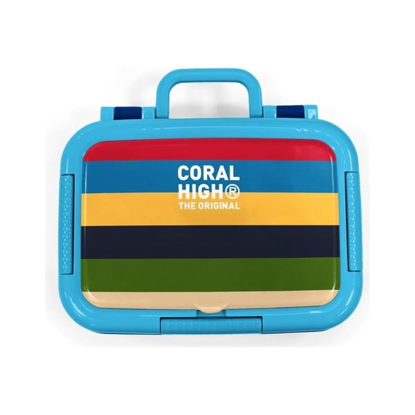 Coral High Kids Çok Renkli Çizgi Desenli Paslanmaz Çelik Beslenme Kabı 39112