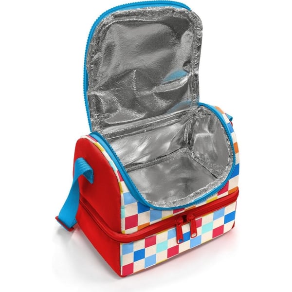 Coral High Kids Çok Renkli Dama Desenli Thermo İki Katlı Beslenme Çantası 37205
