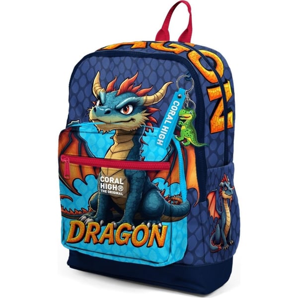 Coral High Kids Dragon Desenli Okul Sırt Çantası 33213
